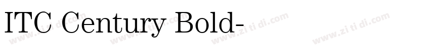 ITC Century Bold字体转换